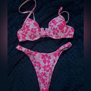 Pink SHEIN bathing suit set